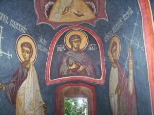 Pictură în stil bizantin realizată de pictorul Grigore Popescu din Câmpulung Muscel