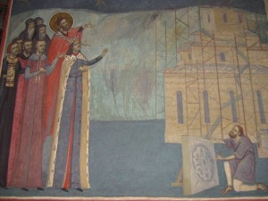 Voevozii ctitori – din pridvor