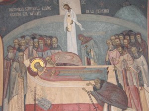 Marele avva al Lavrei Tismana, în vârstă de 96 de ani, a fost înmormântat cu multă plângere şi mare cinste după rânduiala Marelui şi Îngerescului chip