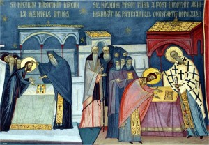 In 1341 a fost hirotonit ierodiacon
